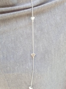 Adjustable Heart Necklace - Silver